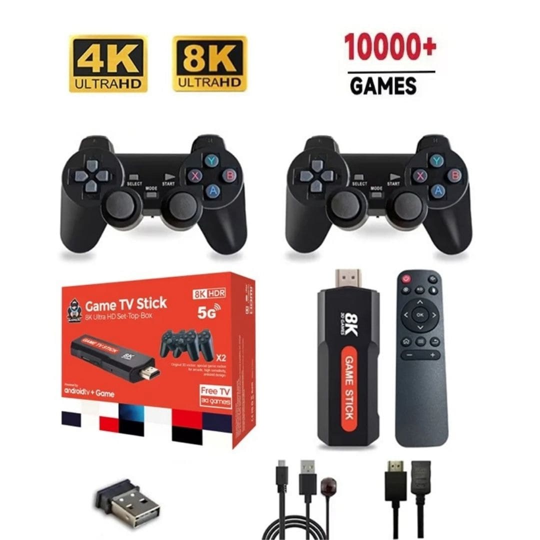 Game Stick Android 12 (HD 4K 8K WiFi 5G Smart Game)